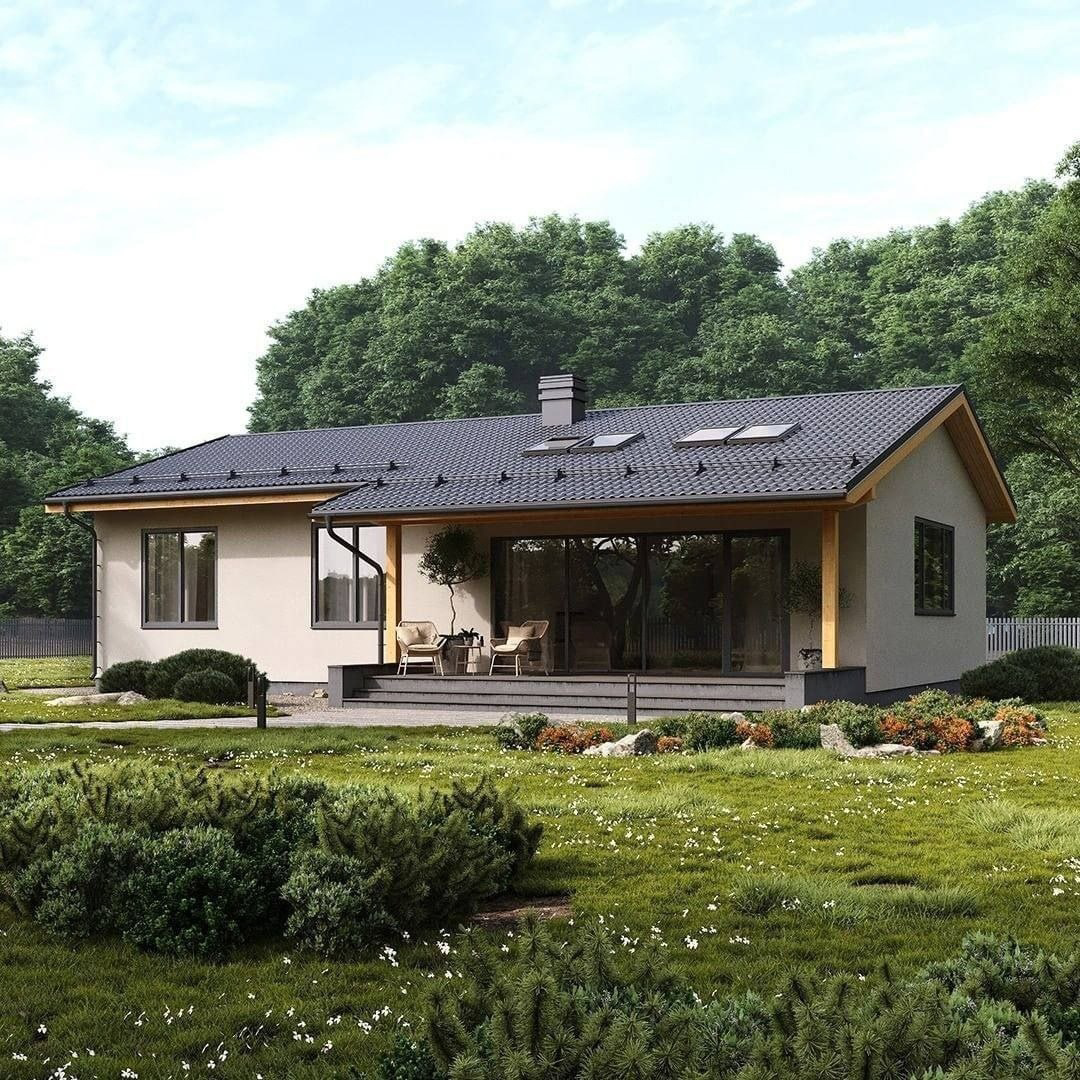 Проект одноэтажного дома ОД61/143МК 143м2