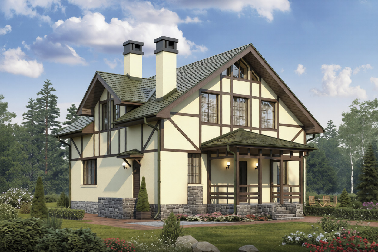 Дом с мансардным этажом ДСМ-160