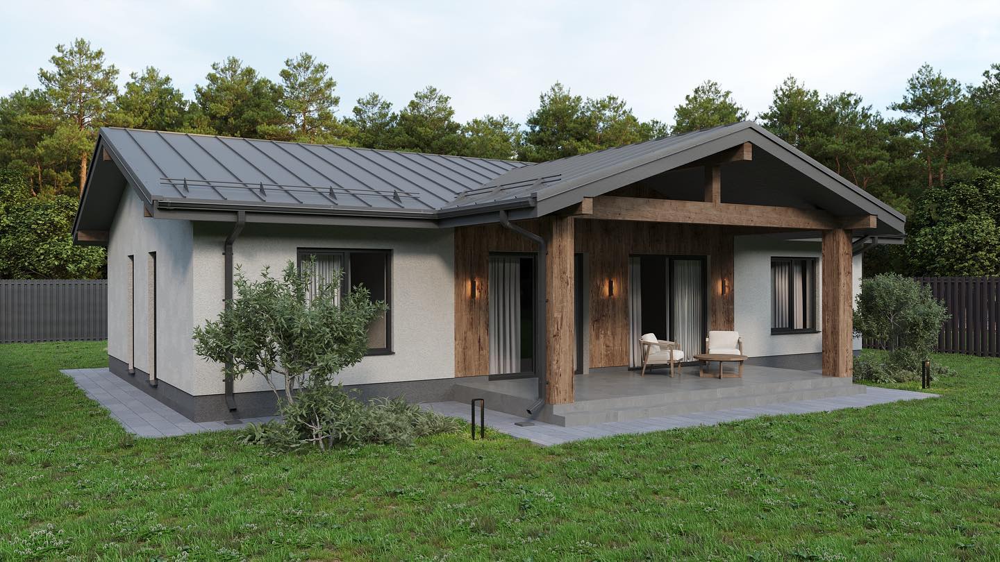 Проект одноэтажного дома ОД59/143МК 143м2